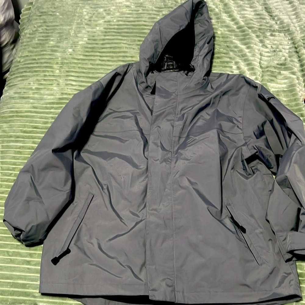 Bimini Bay waterproof jacket, size XL,gray color,worn only once, great condition